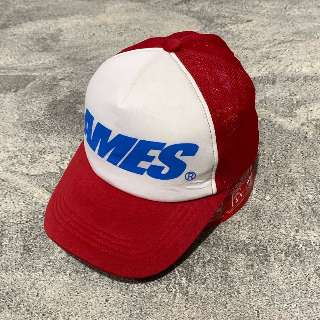 Ames Worldwide Trucker Caps Red White