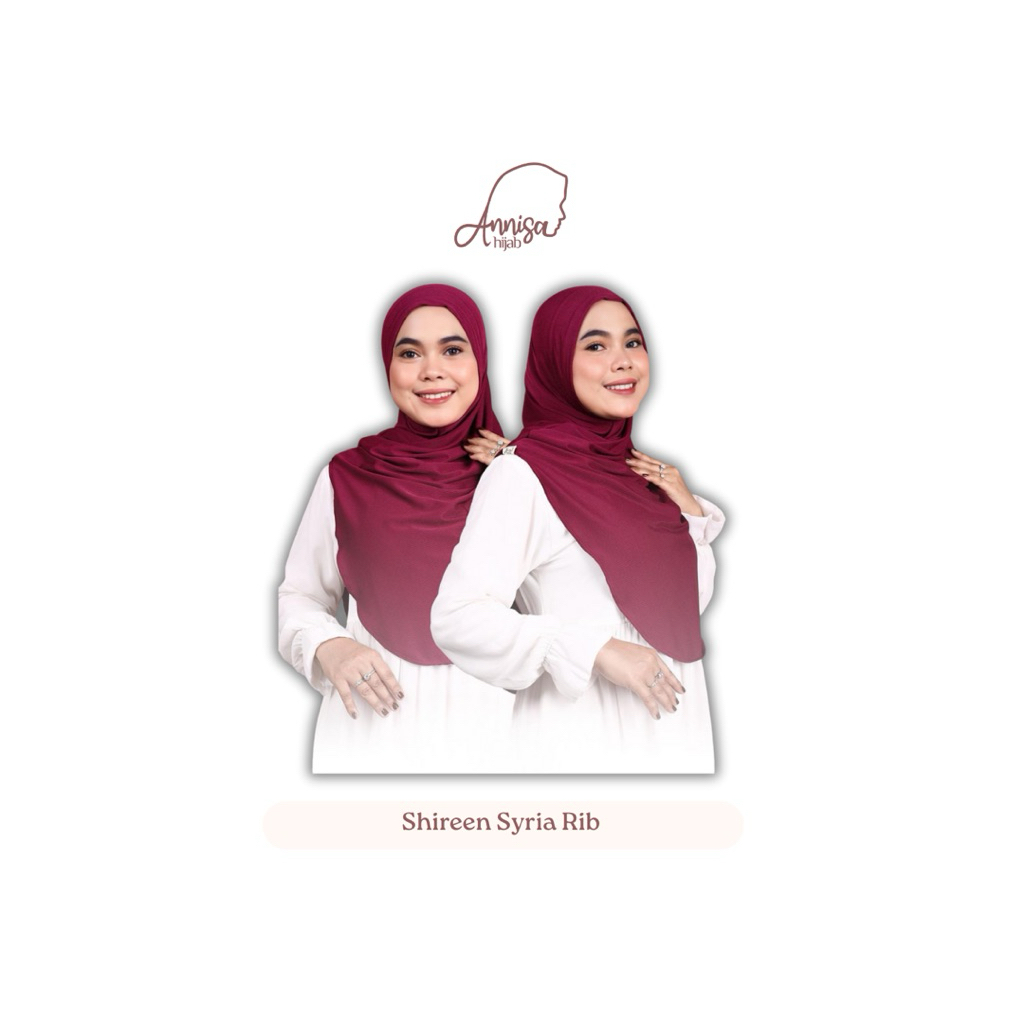 [Grosir/5pcs]Annisa Hijab-Jilbab Instan Shireen Syiria Golden Rib Knit Ans