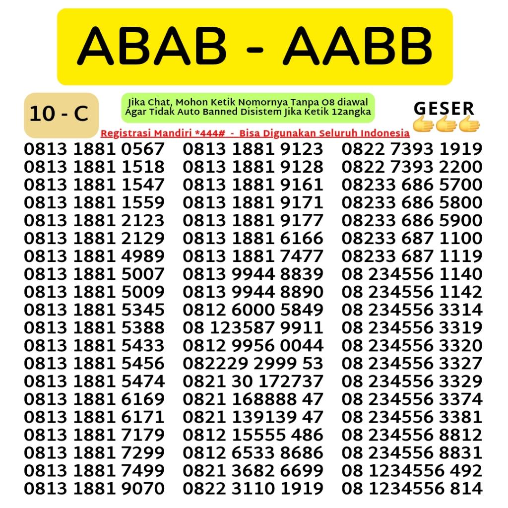 100an NOMOR CANTIK TELKOMSEL SIMPATI KARTU AS LOOP 4G 5G TELKOMSEL NOMOR SIMPATI CANTIK TELKOMSEL KA