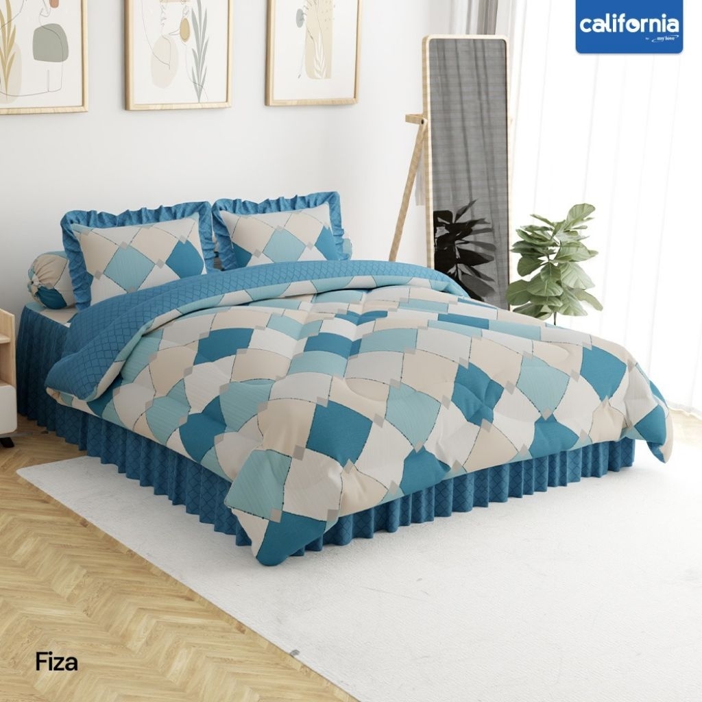 Bed Cover California Original Sprei Rumbai King dan Queen Etalase 1