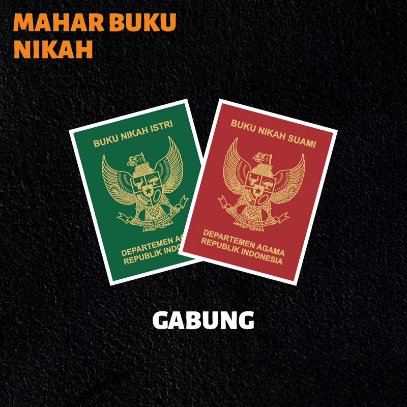 Replika Buku Nikah Akrilik dekorasi Mahar
