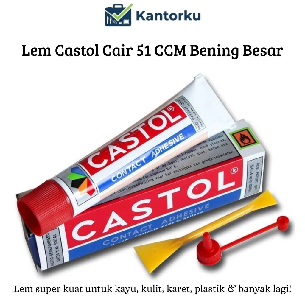 12 PCS CASTOL LEM KERTAS LEM SERBAGUNA LEM CASTOL BESAR / LEM CASTOL BESAR / LEM SEPATU