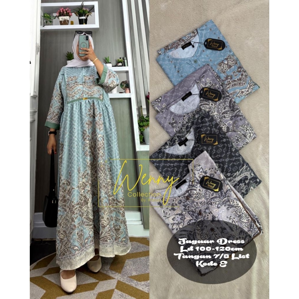 MIDI RAYON JAGUAR DRESS WENNY COLLECTION BY RASYA