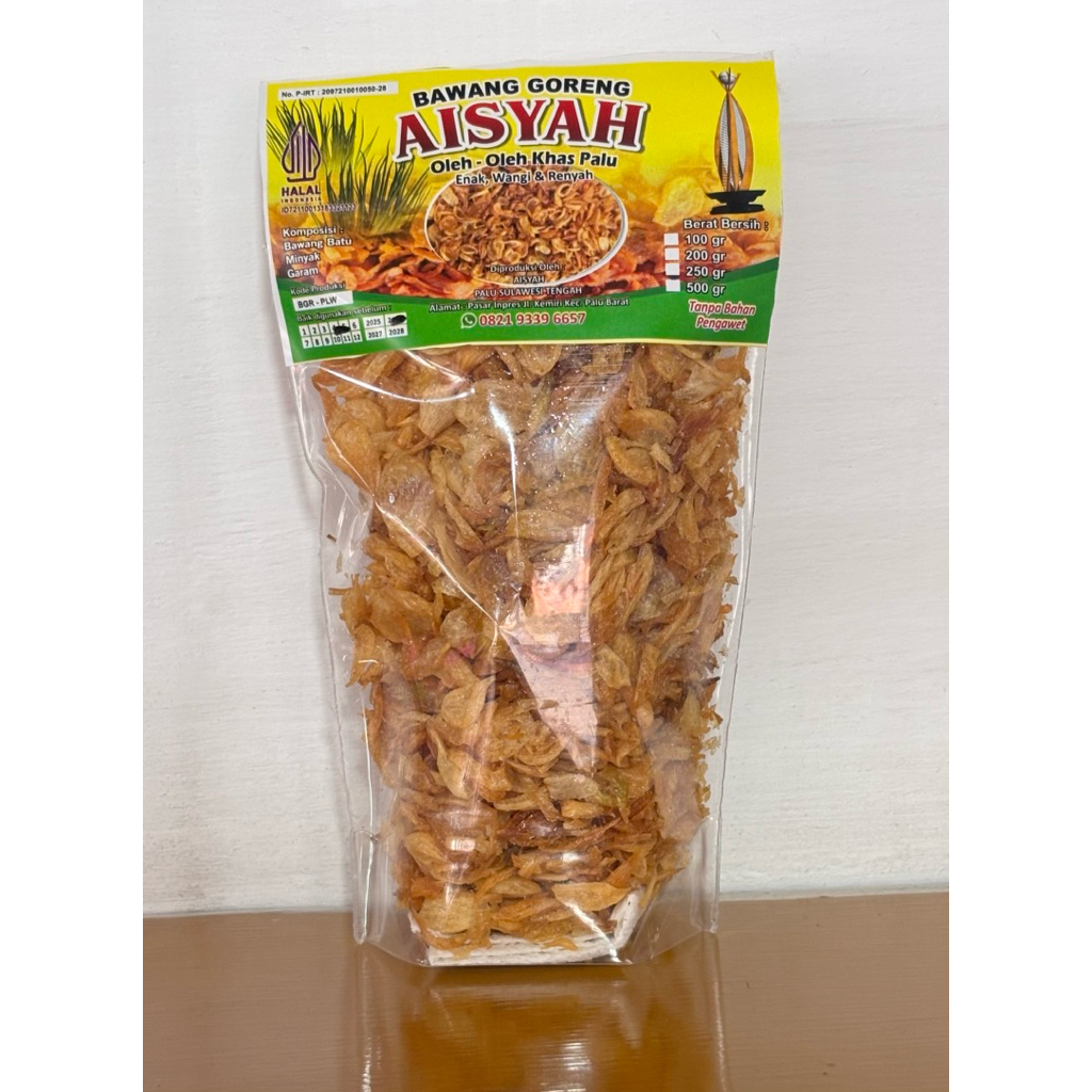 bawang goreng khas palu