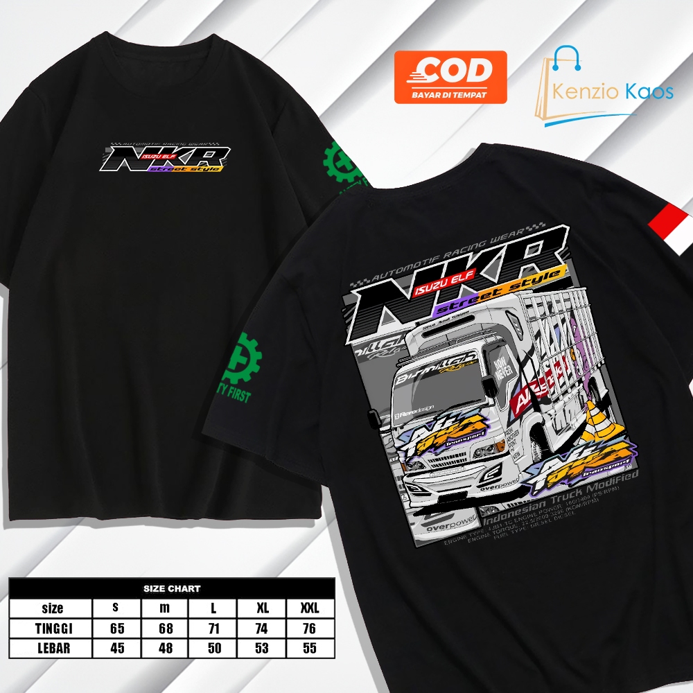 KAOS TRUK ELF RFR031 KAOS ISUZU ELF NKR TERLARIS KAOS ELF MACAN KAOS ZEROONE ZM020 KAOS PREMIUM KAOS