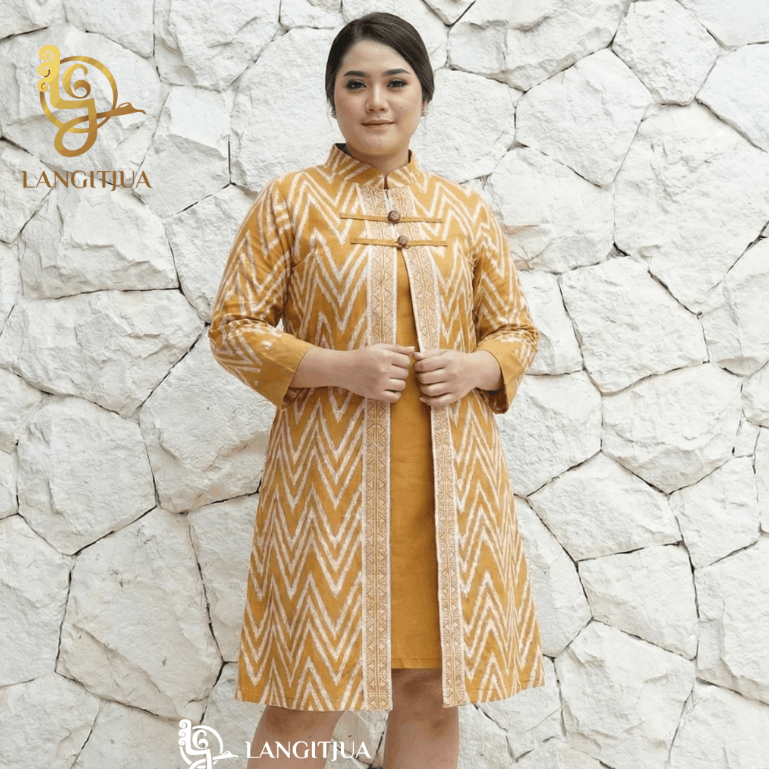 LANGITJUA - Mawa 01 Tunik JUMBO | Atasan Batik Wanita LD 110 LD 120 LD 125 LD 130 LD 135 LD 140