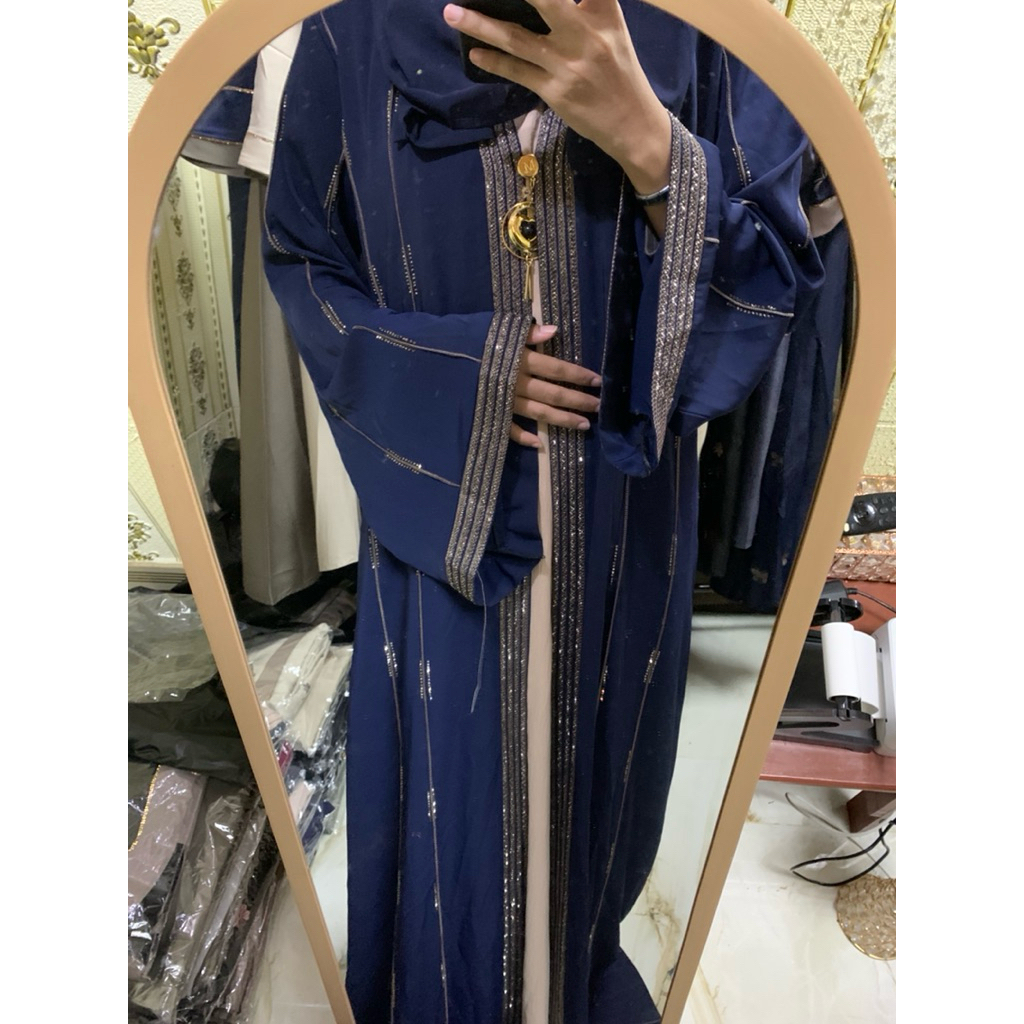 Abaya Mesir full mata free pasmina Dan inner