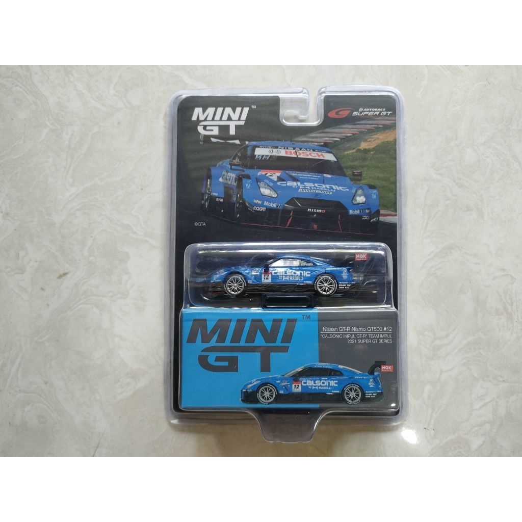 Mini GT 1/64 Nissan GT-R Nismo GT-500 #12 Calsonic Impul 2021 Super GT Series
