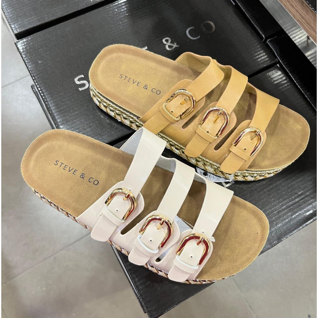 SANDAL WEDGES WANITA NYAMAN RINGAN MERK STEVE & CO