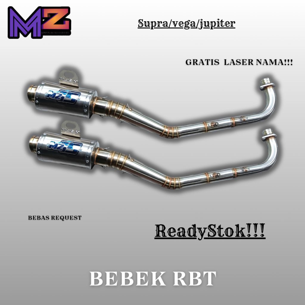 Readystock Knalpot Racing Bebek RBT original mz id