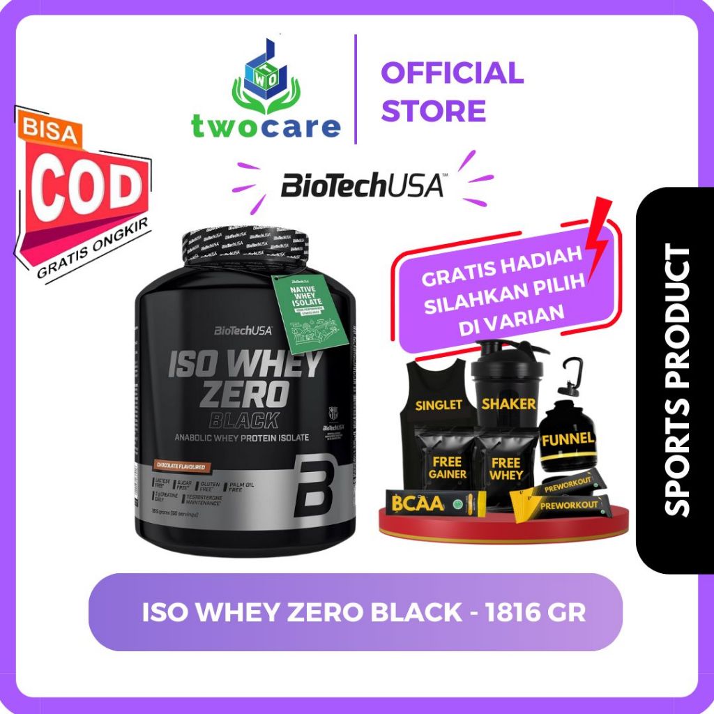 Biotech USA Iso Whey Zero Black 1816gr Isolate Whey Protein