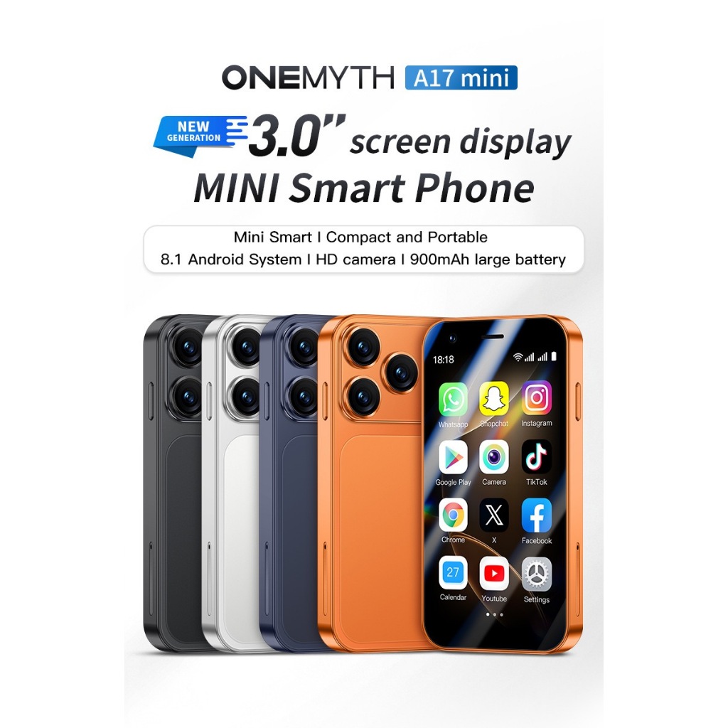 Iphone 17pro max mini 3.0inch Hp Smartphone sentuh ultra mini ram 2/32GB jaringan 3G Garansi Termura