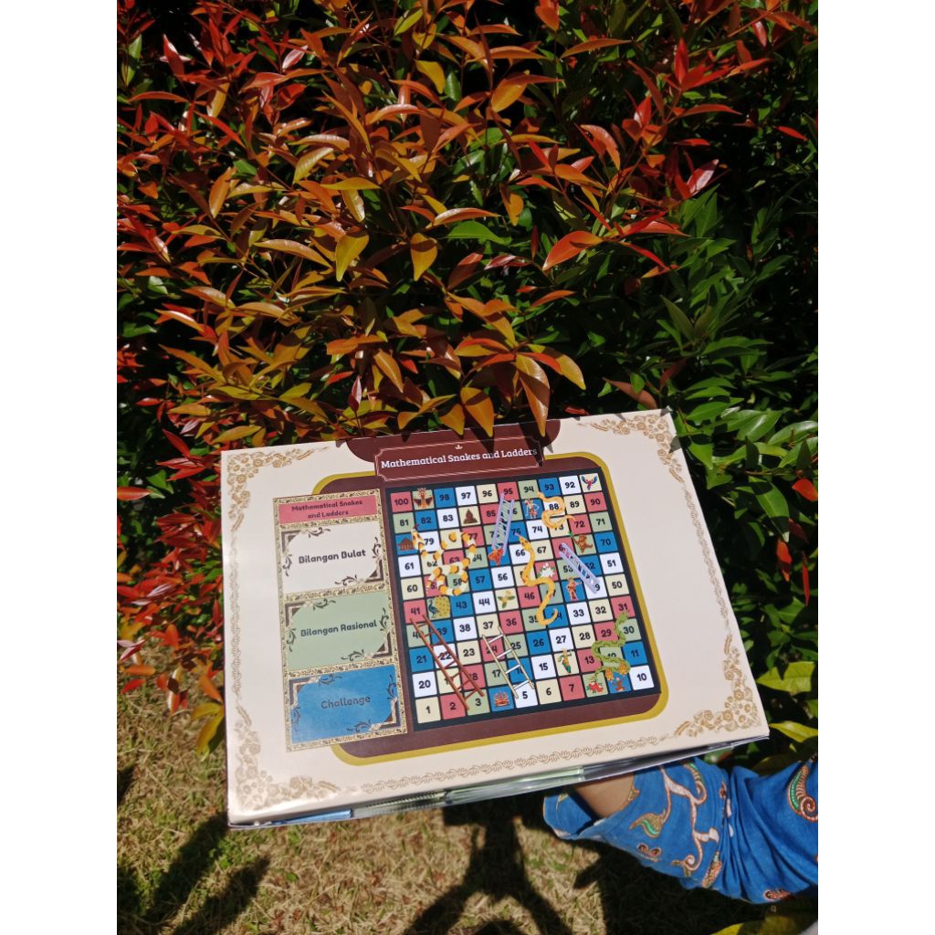 Pre Order - Math Snake and Ladders (permainan edukatif ular tangga matematika) bisa costum materi