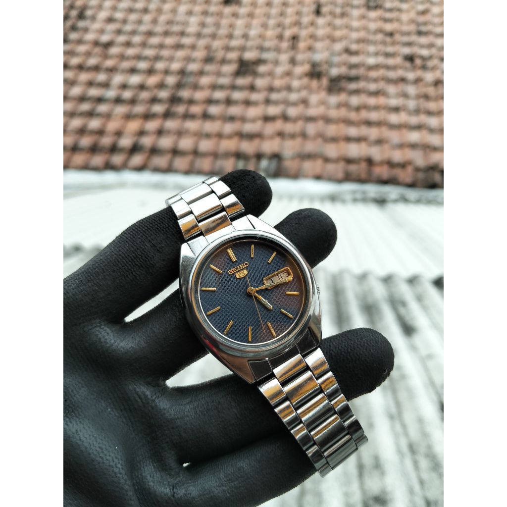 Seiko 5 automatic , Seiko otomatis , seiko biru , jam tangan lawas , jam tangan jadul , jam otomatis