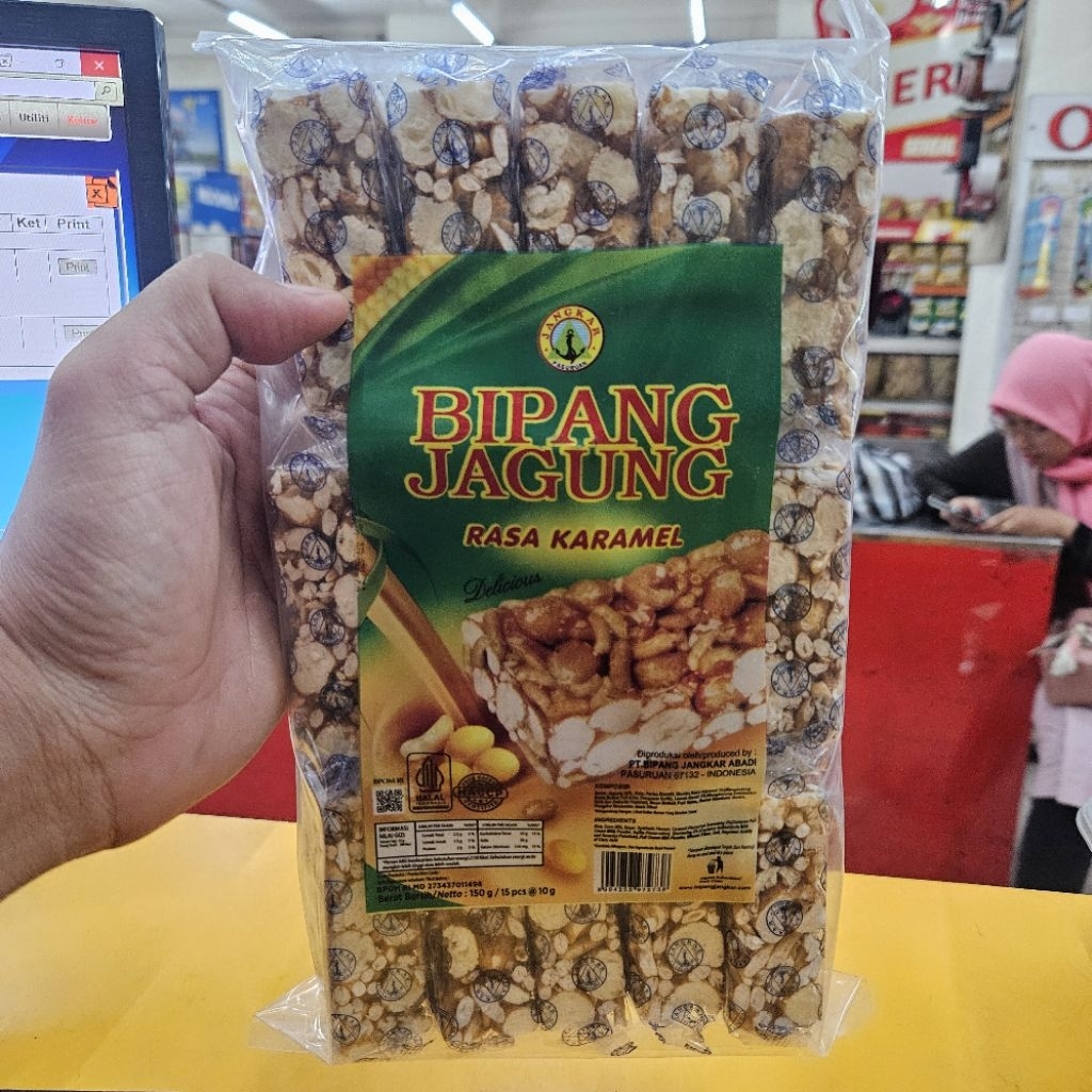 PACK 15*10GR (150GR) - BIPANG JAGUNG CARAMEL PACK ISI 15 PCS /72738 BIPANG JANGKAR KARAMEL