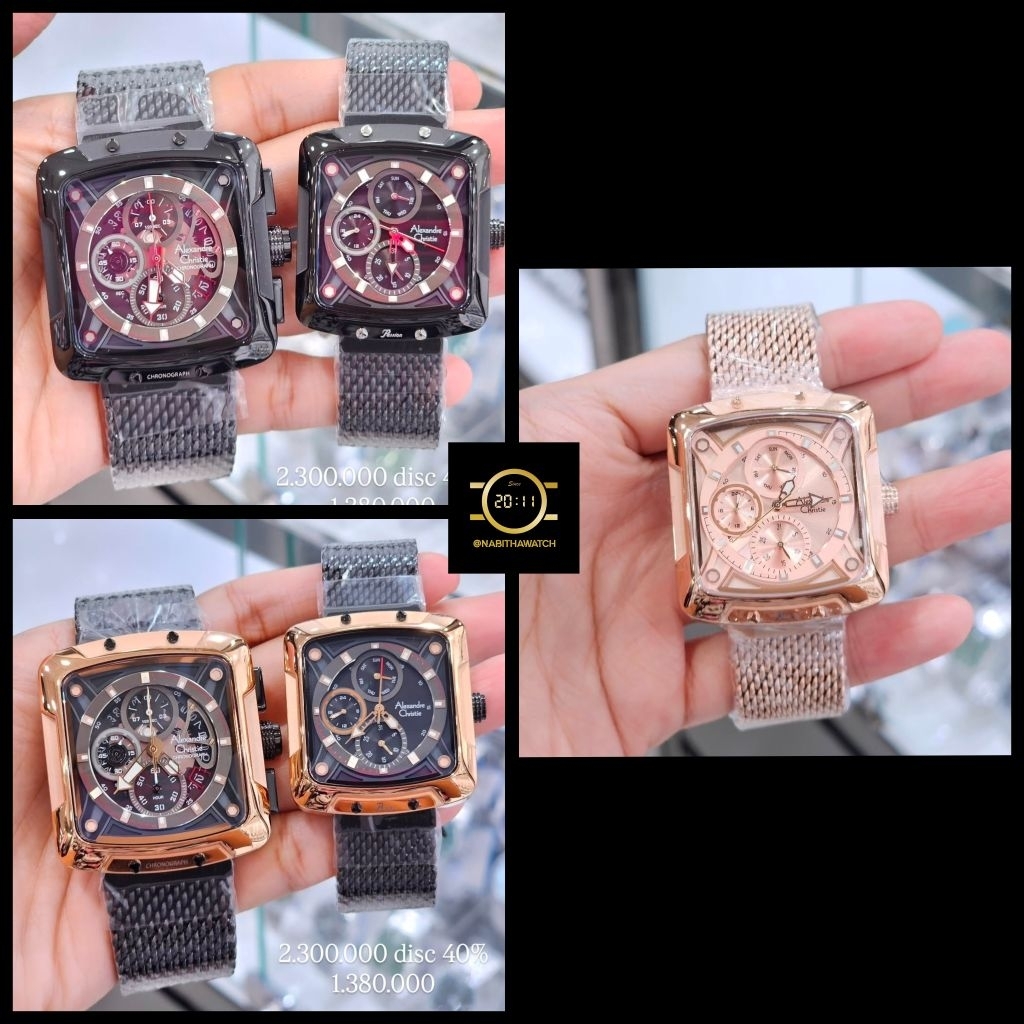 Jam Tangan Couple Alexandre Christie AC3030 New 3030 Original Garansi Resmi