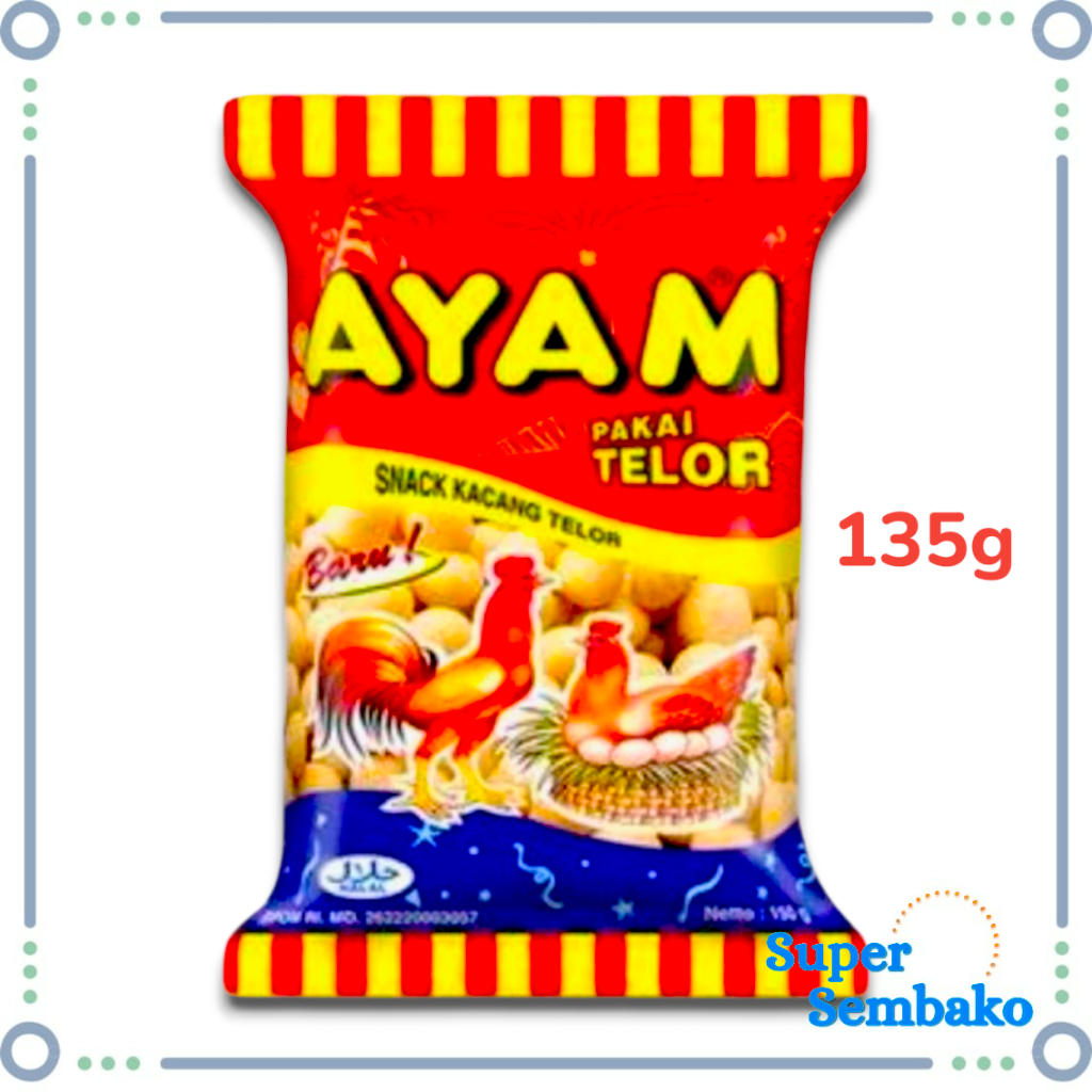 Snack Kacang Ayam Pakai Telor 135g Oleh Oleh Khas Makassar Grosir Murah Instant