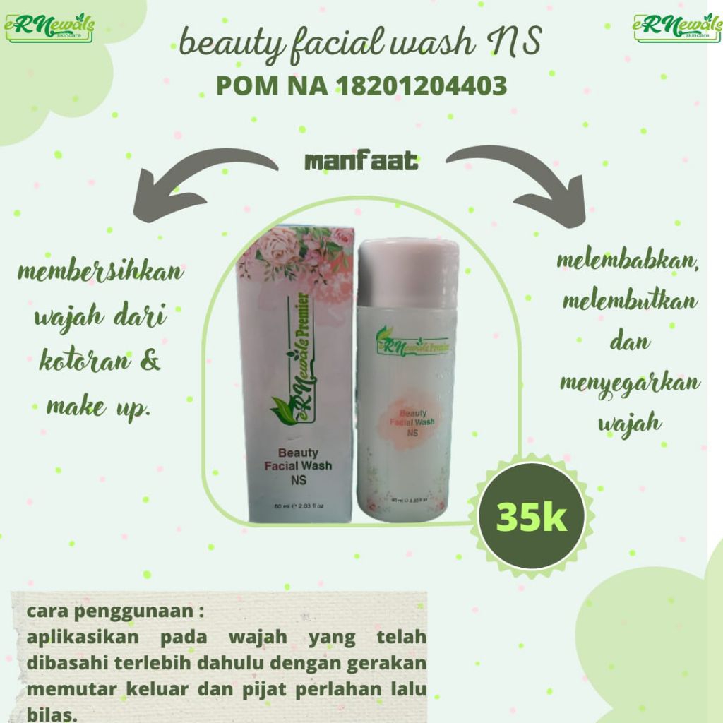 Ernewals Skincare / Ernewal skincare Facial wash acne dan normal