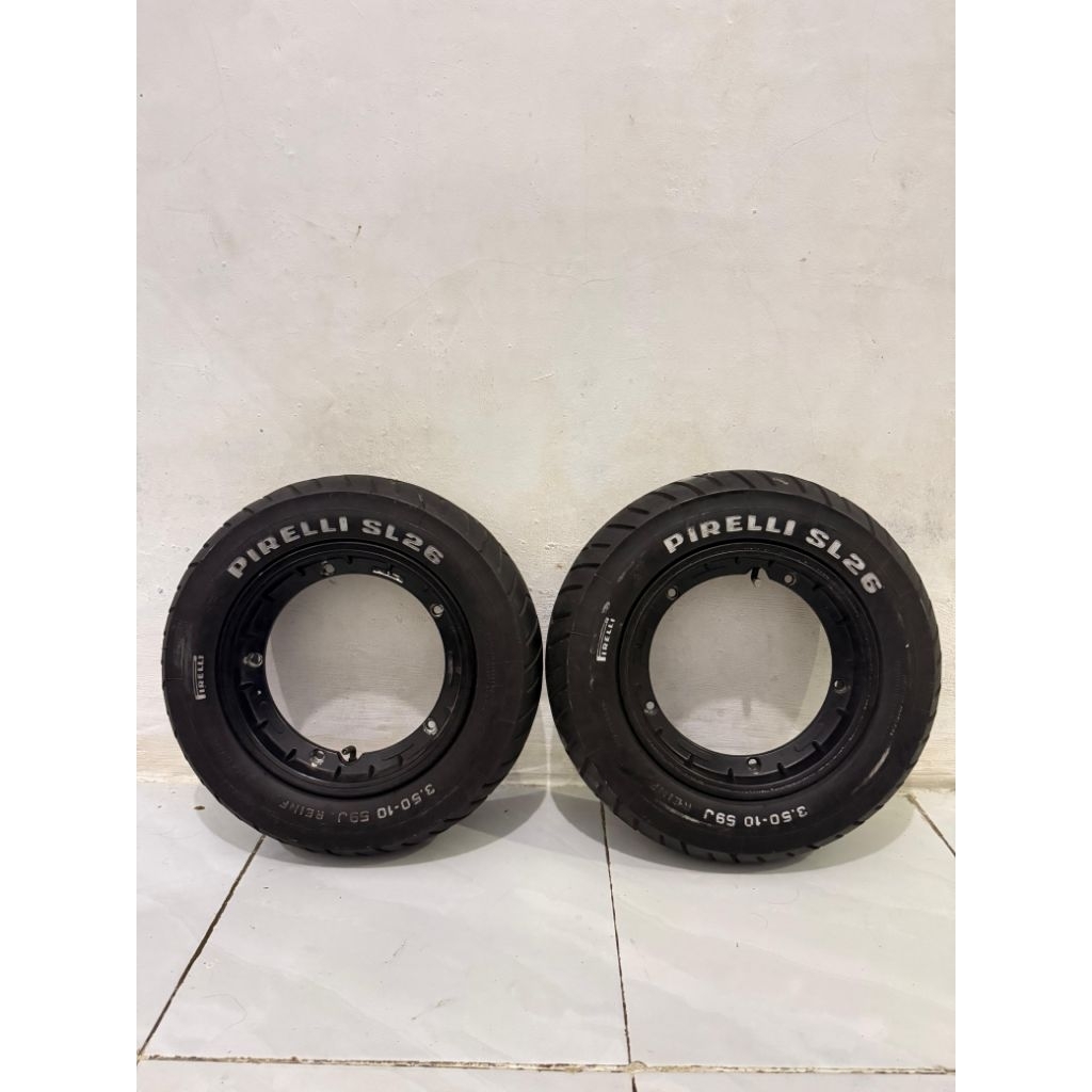 VELG TUBLES RING 10 TEMACA BAN PIRELLI SECOND