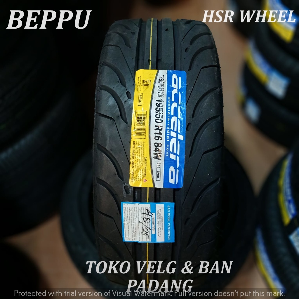 BAN MOBIL SEMI SLICK ACCELERA 651 SPORT TW200 195 50 R16 BAN BALAP SEMI SLICK BERKUALITAS