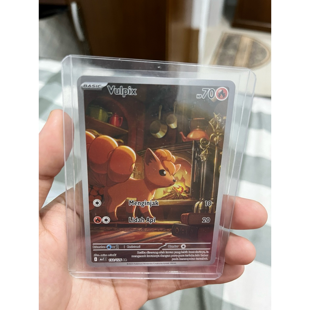KARTU TCG POKEMON AR VULPIX ORIGINAL