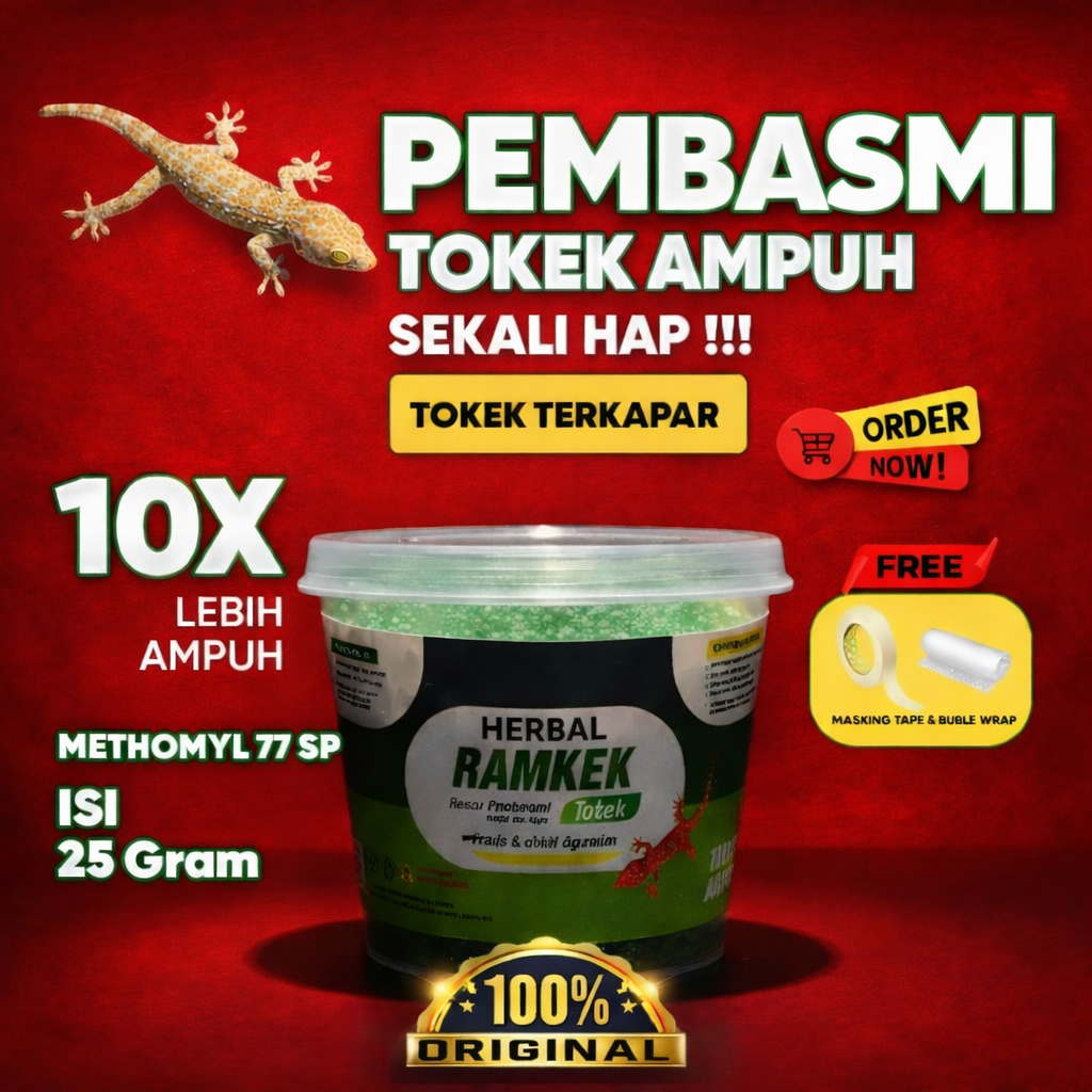 Racun Tokek Ampuh 25gram Pembasmi Tokek Pembasmi Cicak Umpan Pembasmi Tokek dan Cicak