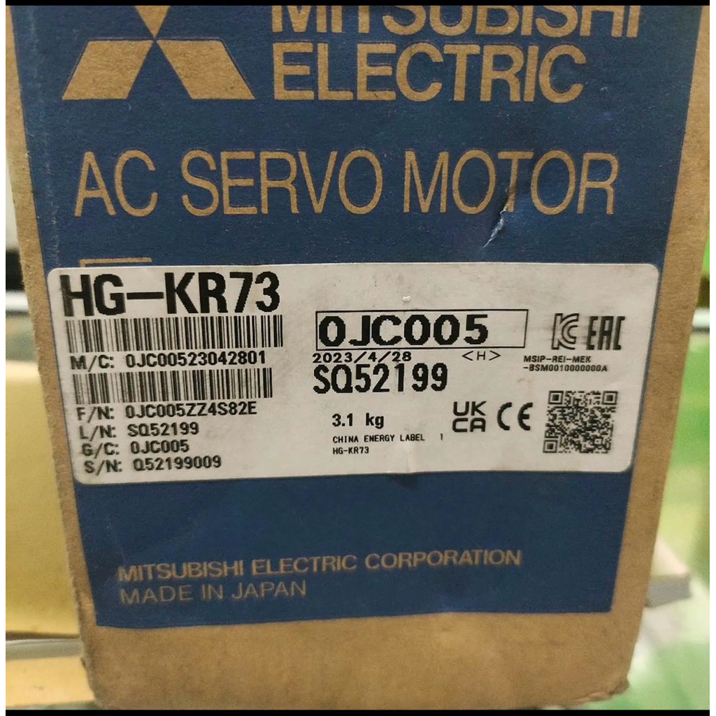 AC SERVO MOTOR MITSUBISHI HG-KR73/HG-KR73 MITSUBISHI AC SERVO MOTOR