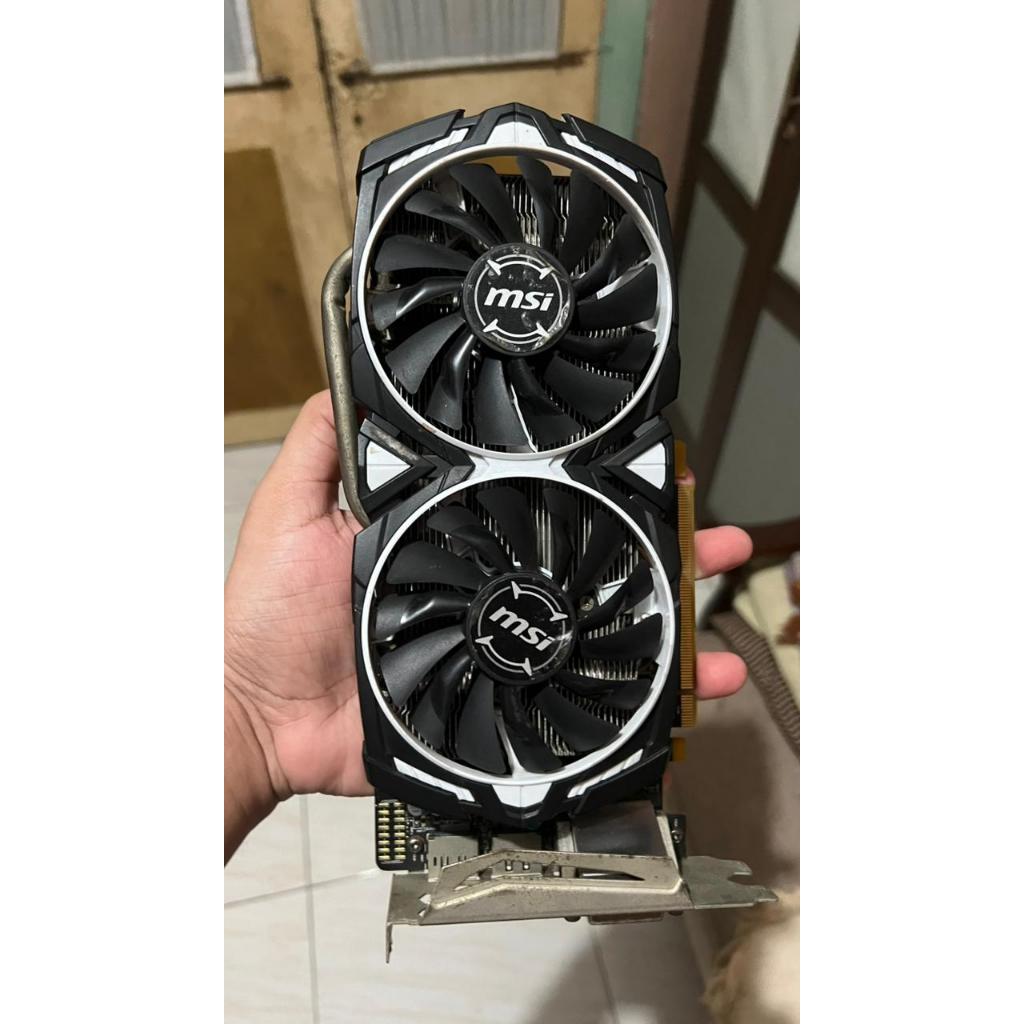 msi rx 570 4gb armor no display (RUSAK)