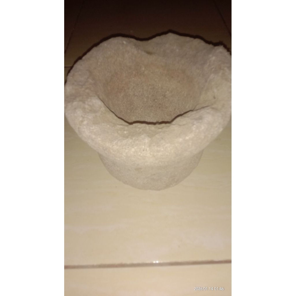 lumpang batu mini temuan sungai