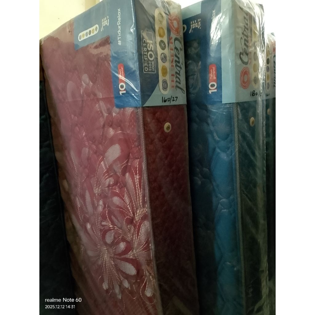 CENTRAL Springbed Central DELUXE ZEST Matras Medium Firm Promo Ukuran 90 100 120 140 160 180 200 x 2