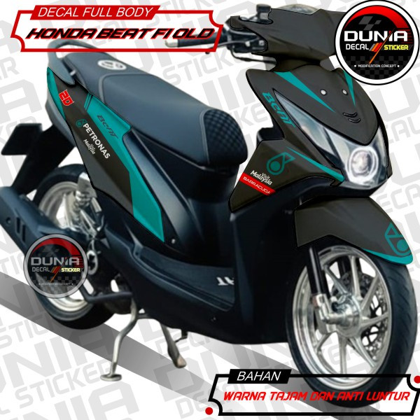 (COD) Decal Beat FI Old Stiker full body Honda Beat 2013 - 2015 sticker motor Beat FI motif Petronas