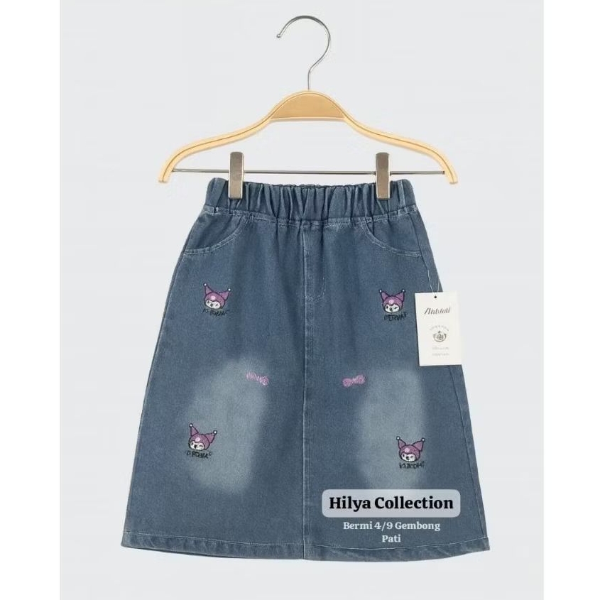 Rok Jeans Kuromi bordir