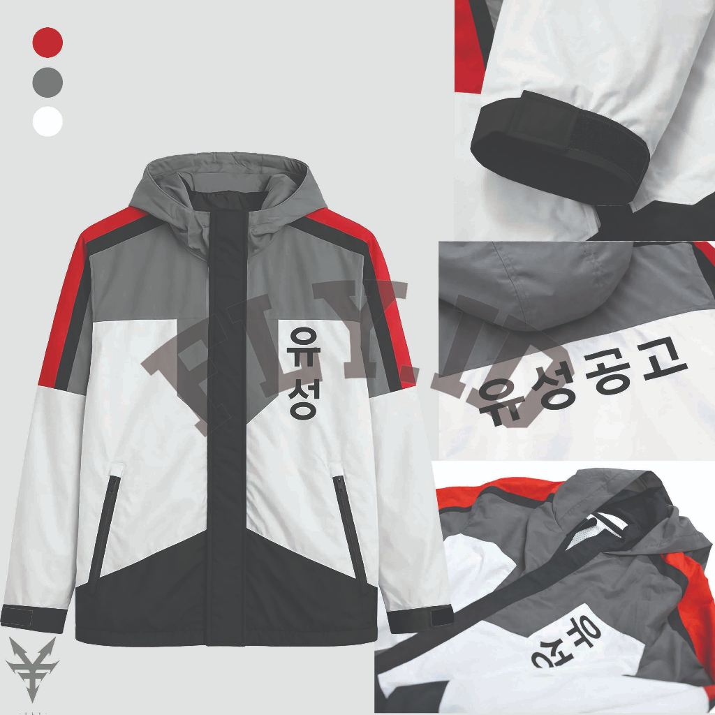 Jaket Parka Yusong High Study Group Gamin Yoon And GeonYeob Park Manhwa Outfit