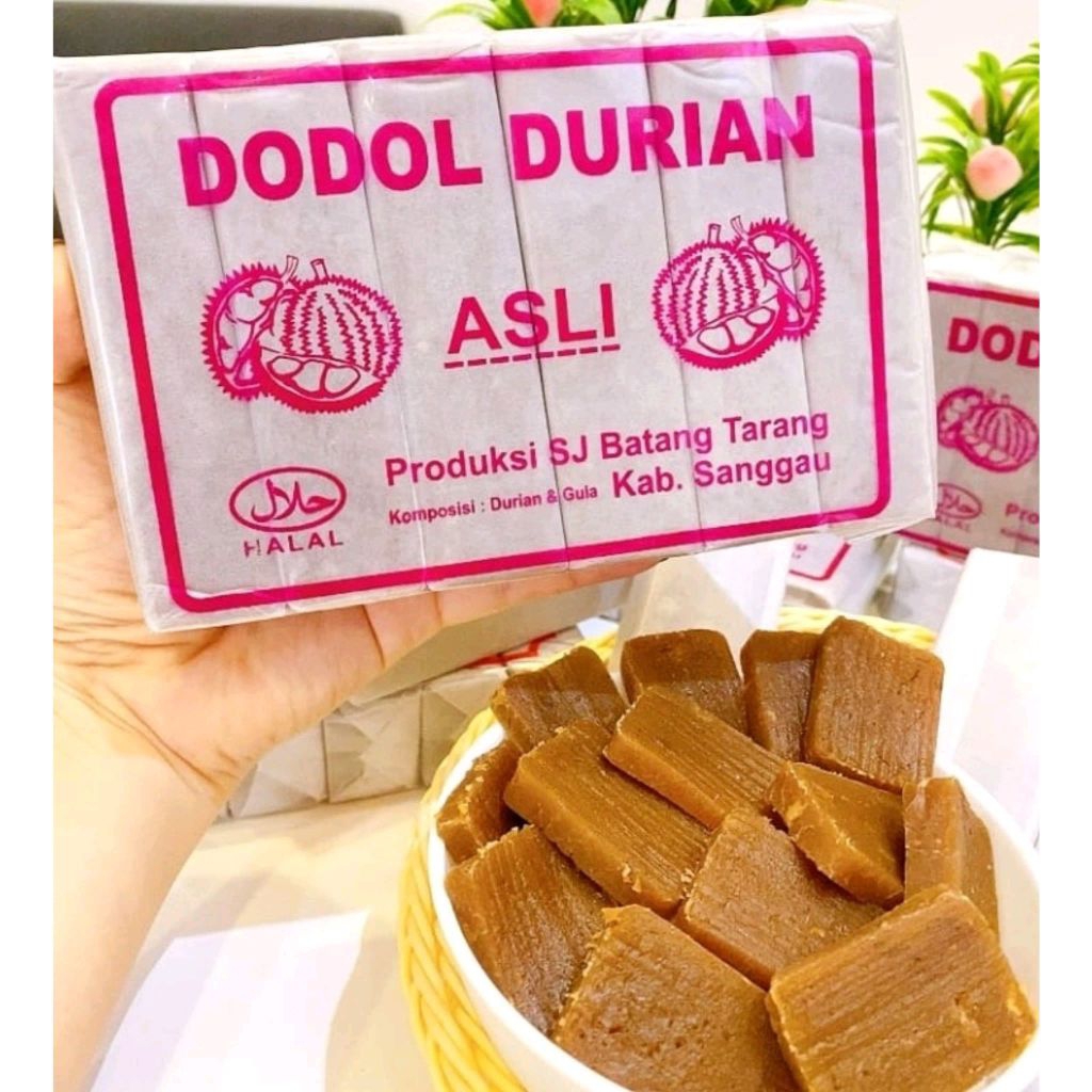 Dodol Durian SJ Asli Batang Tarang Kalbar (±1kg) Lempok Durian Kalimantan Barat / Dodol Duren / Maka
