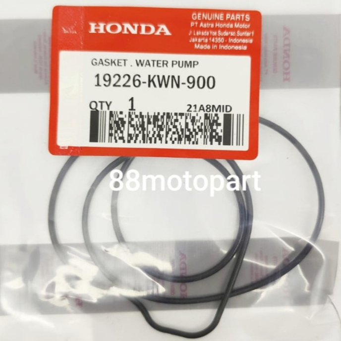 Seal Oring Water Pump VARIO 125 VARIO 150 PCX SIL Gasket Tutup Water Pump 19226-KWN-900