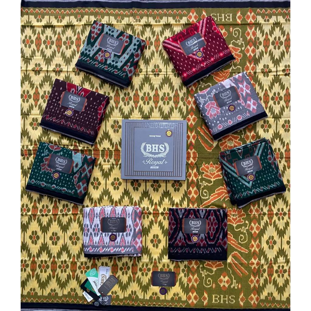SARUNG BHS ROYAL SILVER MOTIF GOYOR TYPE PGA ORIGINAL
