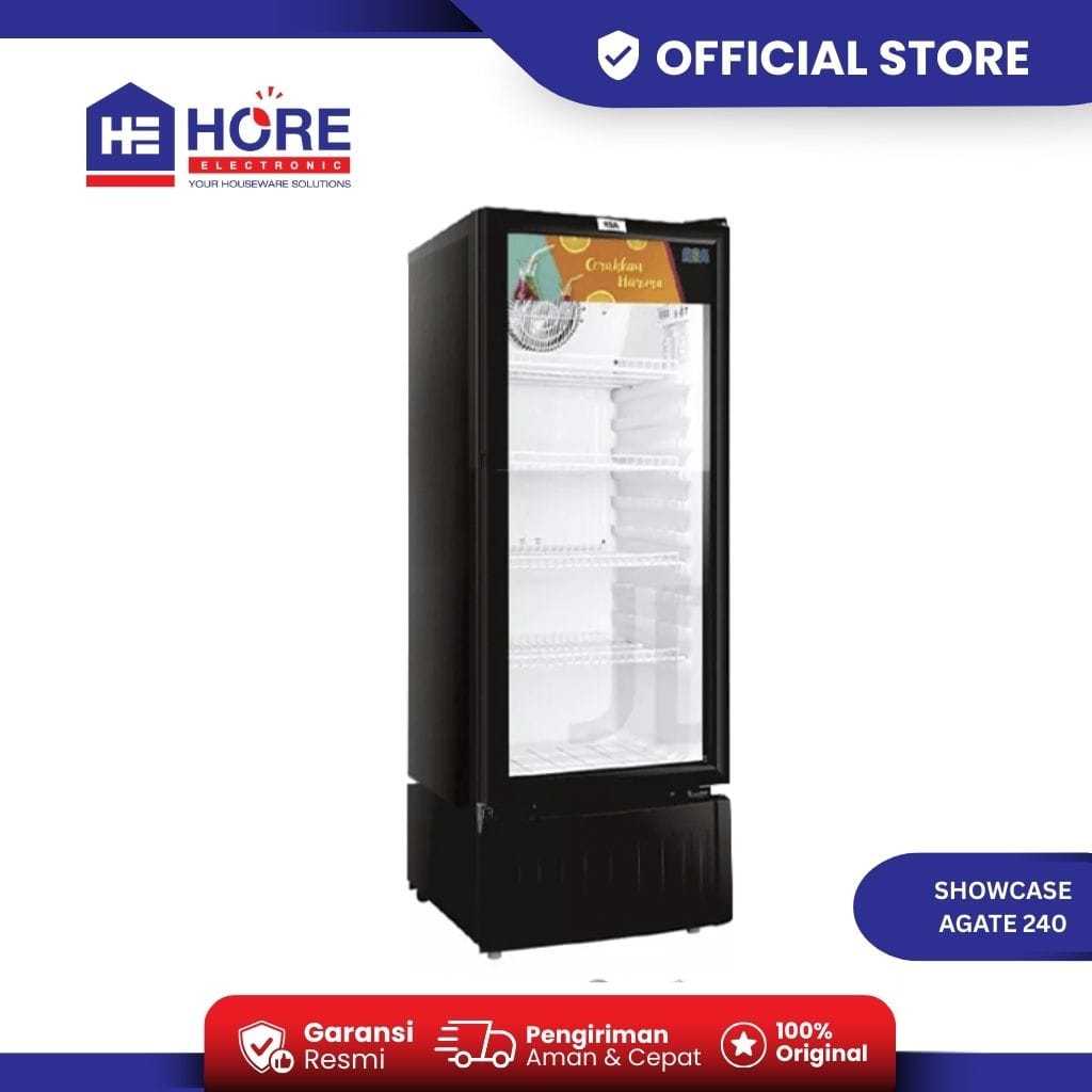 Showcase RSA AGATE 240 - RSA RUBY 240 - 4 Rak Display Cooler Kulkas Low Watt