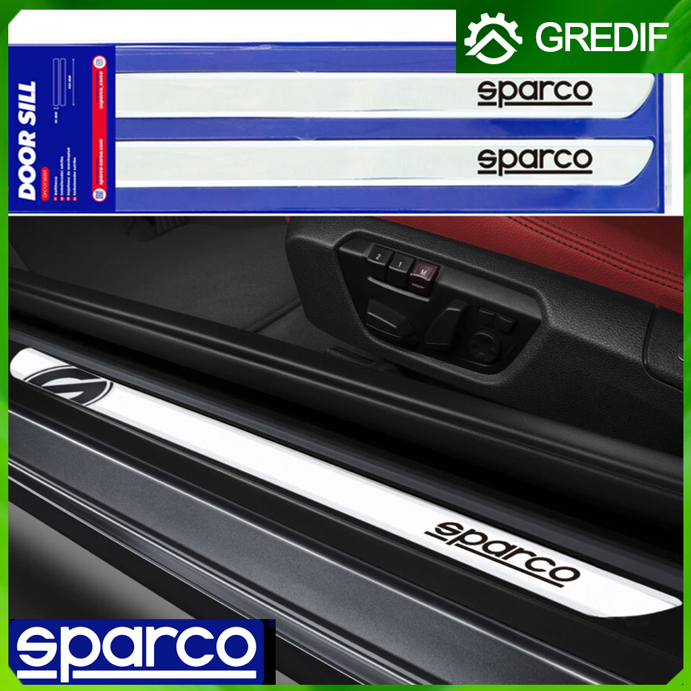 Sparco Car Door Sill Racing 605 x 40 mm - Sticker Guard Pelindung Pijakan Pintu Mobil