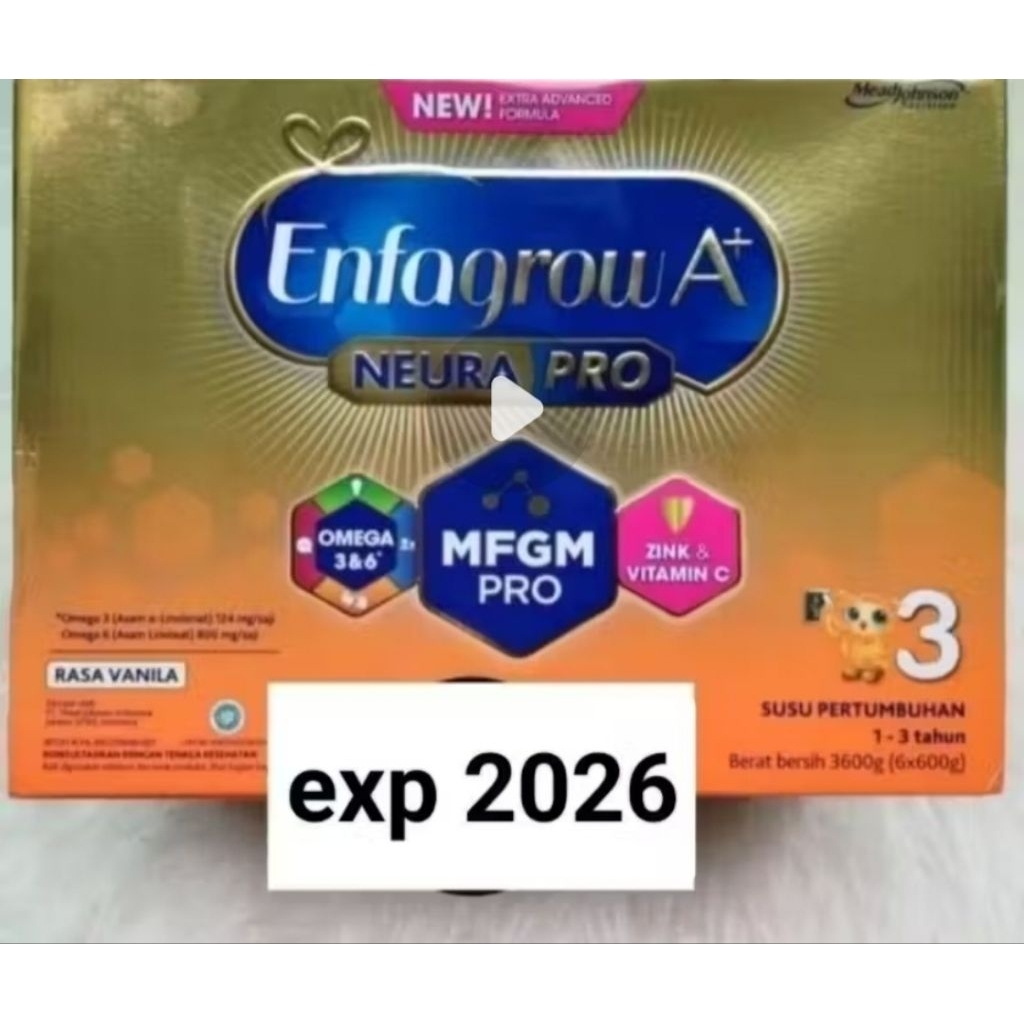enfagrow 3 3600gr vanila/1800gr