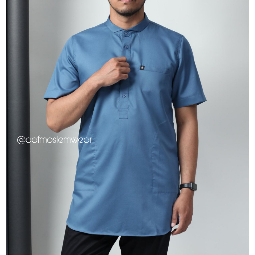 Kurta Polos Saviq Lengan Pendek 2 | Kurta Ikhwan Balikpapan Koko Kemko Baju Muslim Pria Murah Premiu