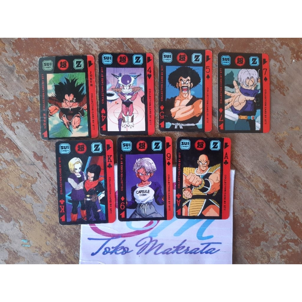 kartu komik manga DRAGON BALL jadul lawas lama langka dijual sepaket