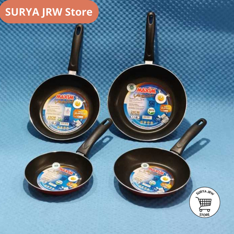 Teflon Maxim Valentino Ukuran 18cm/20cm/22cm/24cm - Frypan Maxim Valentino Anti Lengket
