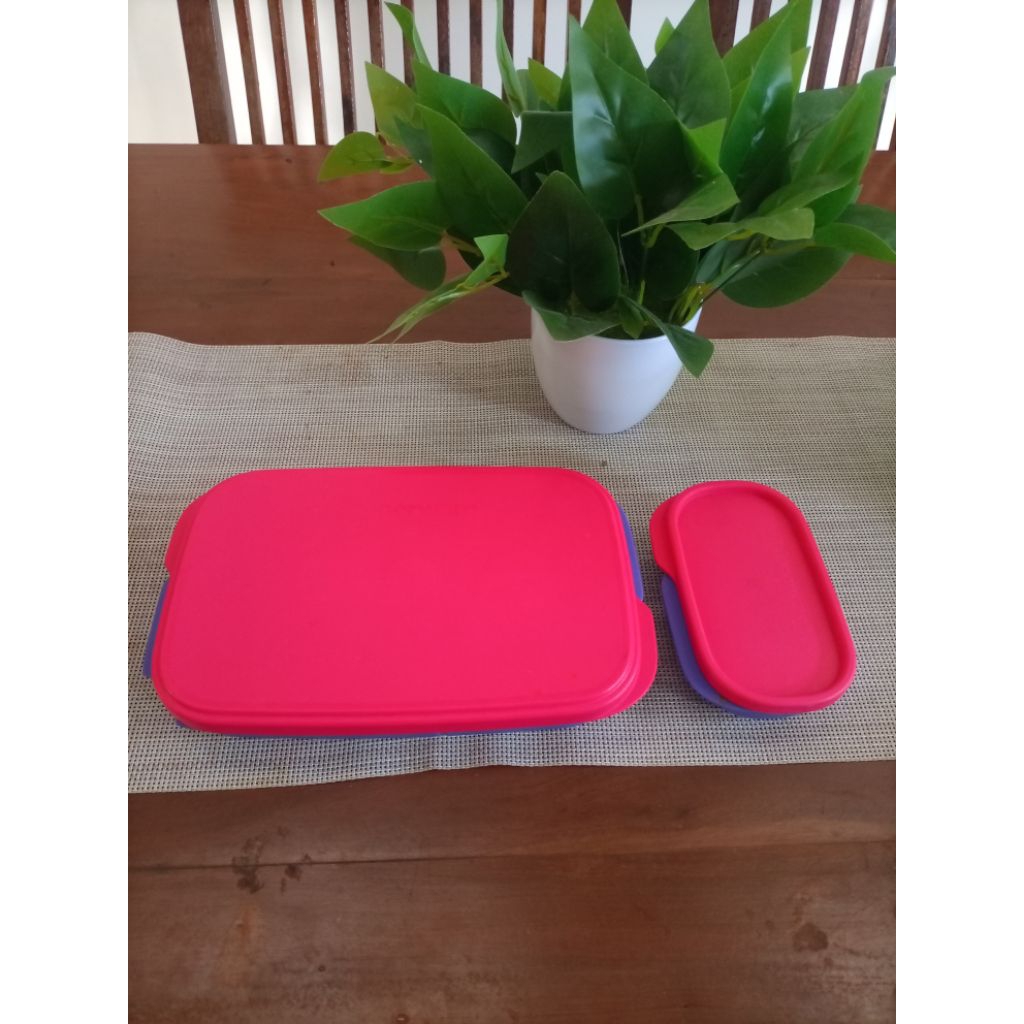 kotak bekal makan anak, tupperware bekas