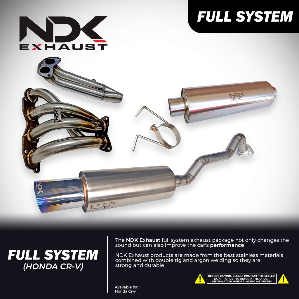 NDK KNALPOT FULLSYSTEM HONDA CRV GEN 3 2.4 RACING KNALPOT RACING MOBIL HONDA CRV GEN 3 NDK EXHAUST