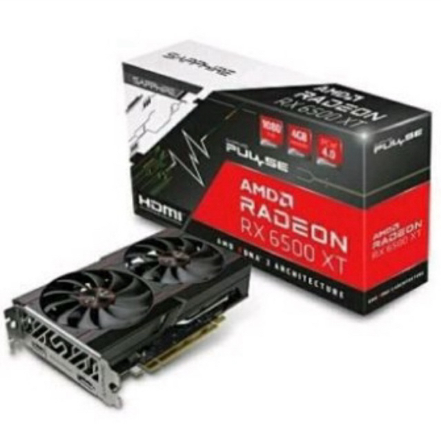 VGA SAPPHIRE PULSE AMD RX 6500 XT 4GB DDR6 DUAL OC RADEON RX6500XT