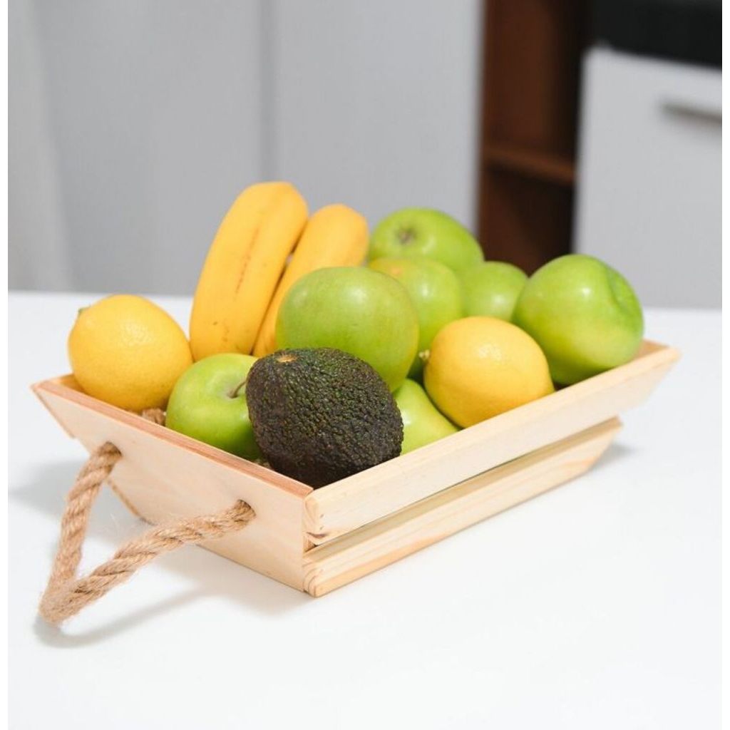 Rak Nampan Buah keranjang Buah Kayu