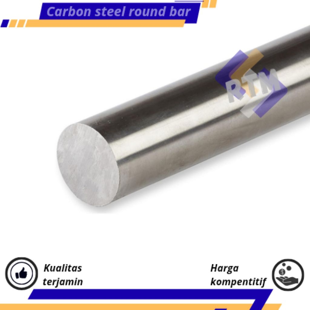 as besi ukuran 15mm x 100cm  /  as besi bulat batangan