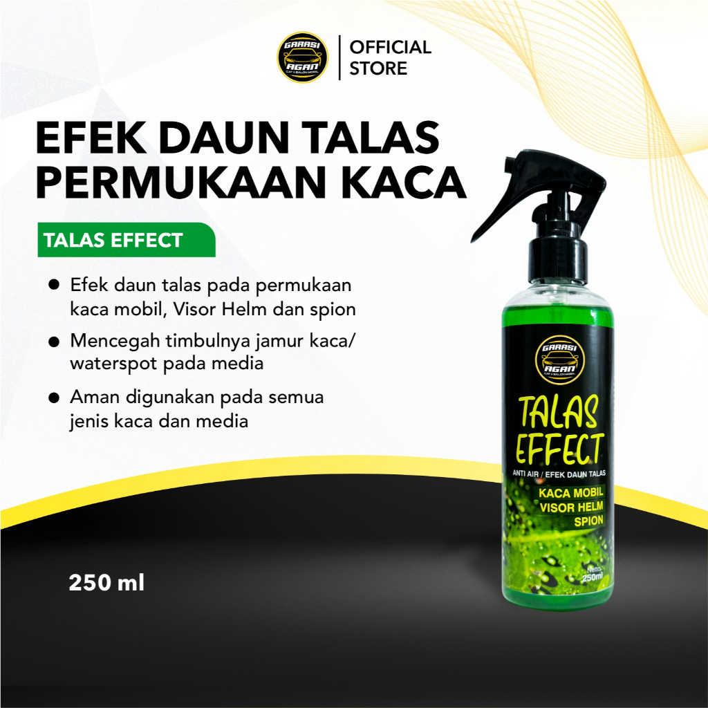 GARASI AGAN Talas Effect Perawatan Kaca & Body Mobil Efek Daun Talas Kaca Body Mobil Visor Helm