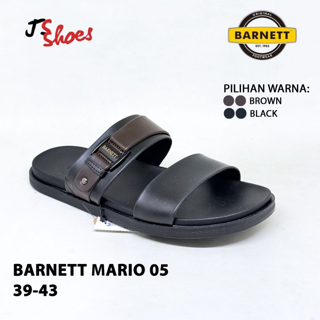 BARNETT MARIO 05 - SANDAL SLOP CASUAL PRIA DEWASA MERK BARNETT ORIGINAL