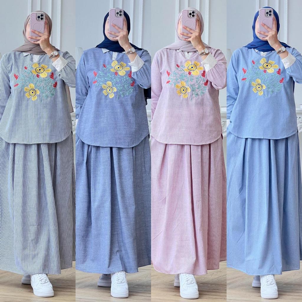 LuxuryFashion READY SETELAN WANITA HARUMA SET ROK PREMIUM BY GAGIL FASHION BEST SELLER